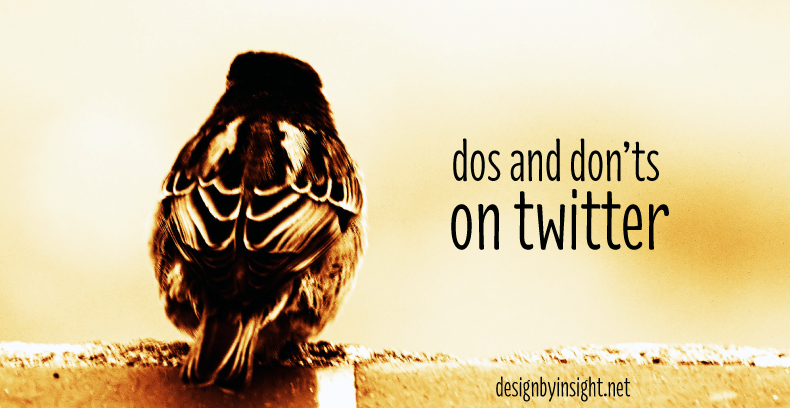 dos and don'ts on twitter