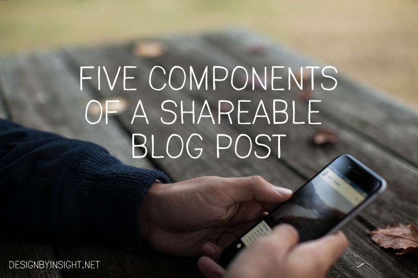 five components of a shareable blog post